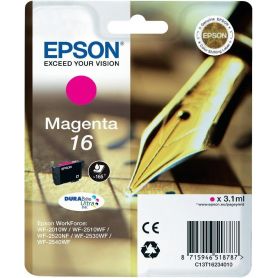 Epson Singlepack Magenta 16 DURABrite Ultra Ink - C13T16234022