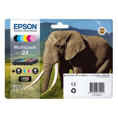 Epson Multipack 6-cores 24 Claria Photo HD Ink - C13T24284011