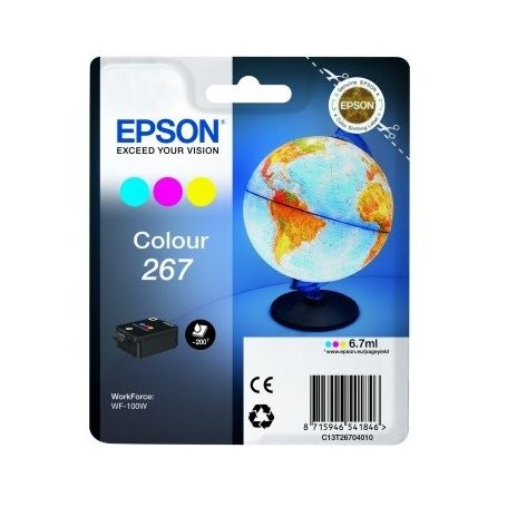 Epson Singlepack Colour 267 ink cartridge WF-100 - C13T26704010