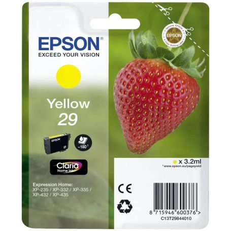 Epson Singlepack Yellow 29 Claria Home Ink - C13T29844022