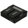 Power Charger  110-240V - Duracell LED Dual DSLR Battery Charger DRC6105