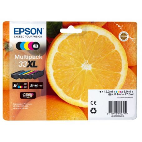 Epson Multipack 5-colours 33XL Claria Premium Ink - C13T33574011