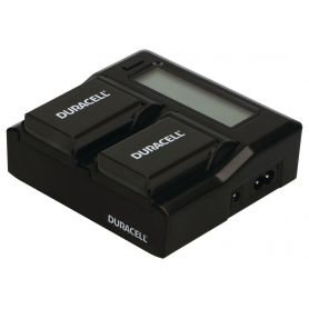 Power Charger  110-240V - Duracell LED Dual DSLR Battery Charger DRN6112