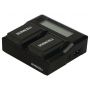 Power Charger  110-240V - Duracell LED Dual DSLR Battery Charger DRN6112