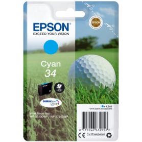 Epson Singlepack Cyan 34 DURABrite Ultra Ink - C13T34624020