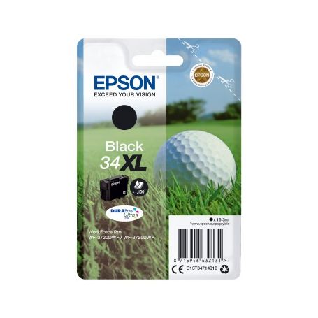 Epson Singlepack Black 34XL DURABrite Ultra Ink - C13T34714020