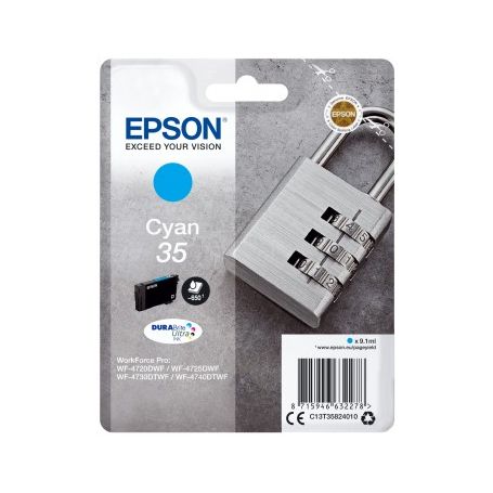 Epson Singlepack Cyan 35 DURABrite Ultra Ink - C13T35824010