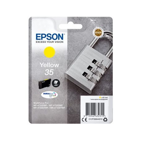 Epson Singlepack Yellow 35 DURABrite Ultra Ink - C13T35844010