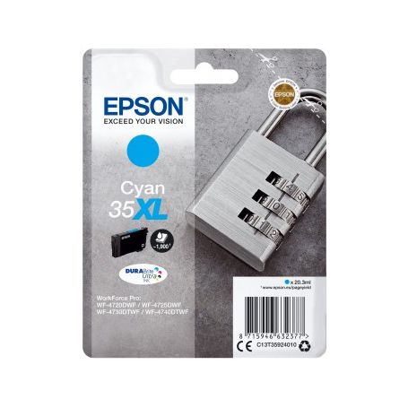 Epson Singlepack Cyan 35XL DURABrite Ultra Ink - C13T35924010