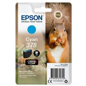 Epson Singlepack Cyan 378 Claria Photo HD Ink - C13T37824010