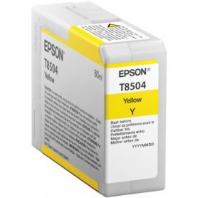 Epson Singlepack Yellow T850400 UltraChrome HD ink 80ml SC-P800 - C13T850400