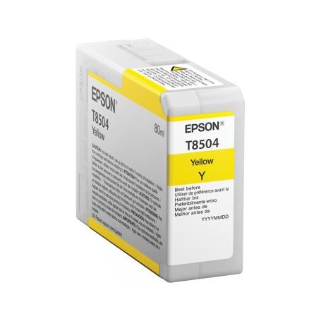 Epson Singlepack Yellow T850400 UltraChrome HD ink 80ml SC-P800 - C13T850400