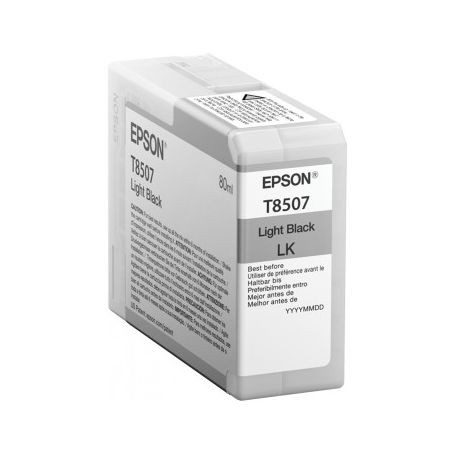 Epson Singlepack Light Black T850700 UltraChrome HD ink 80ml SC-P800 - C13T850700