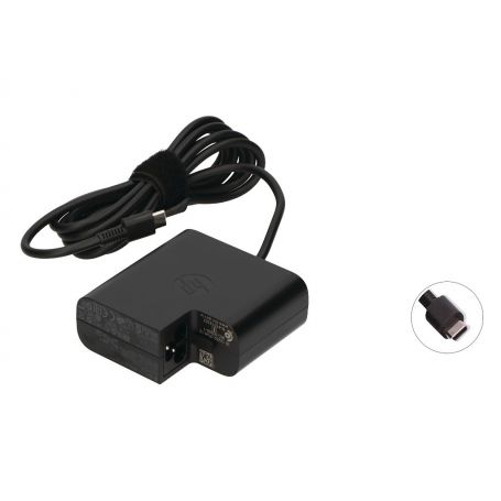 Power AC adapter HP UK - AC Adapter USB Type-C 65W includes power cable 1HE08AA-ABU