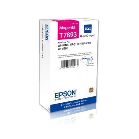 Epson Tinteiro Magenta XXL 4000p WF-5xxx - C13T789340