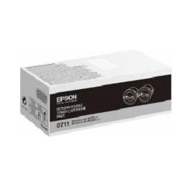 Epson Doble pack toner negro Retornable AL-M200 (2 x 2.500 folhas) - C13S050711