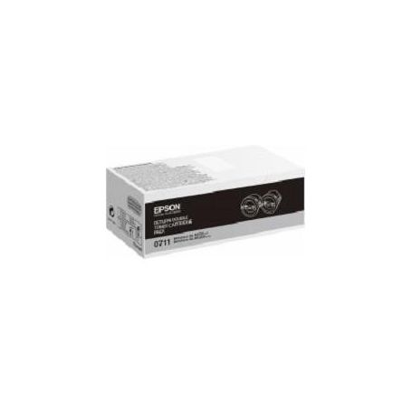 Epson Doble pack toner negro Retornable AL-M200 (2 x 2.500 folhas) - C13S050711