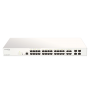 D-link 28-Port Gigabit PoE+ Nuclias Smart Managed Switch including 4x 1G Combo Ports, 370W (With 1 Year License) - DBS-2000-28MP