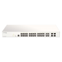 D-link 28-Port Gigabit PoE+ Nuclias Smart Managed Switch including 4x 1G Combo Ports, 193W (With 1 Year License) - DBS-2000-28P