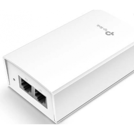 TP-LINK 48V Passive PoE Adapter, Gb Port, Data and Power Carried over The Same Cable Up to 100 Meters - TL-POE4824G