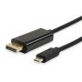 Equip Adaptador USB Type C to DisPlayPort Cable Male to Male, 1.8m - 133467