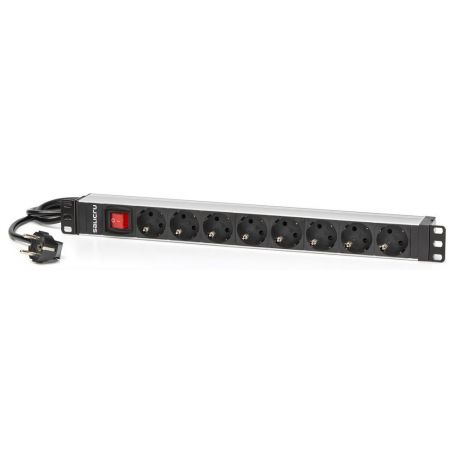 Unidade de Distribuição de Energia Salicru SPS 8F PDU SCH/SCH - Entrada Schuko, Saída Schuko (8 Saídas) - 680CA000003