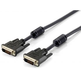 Equip DVI Digital Dual Link Cable 3,0m 2x24+1, M/M, black, HQ - 118933