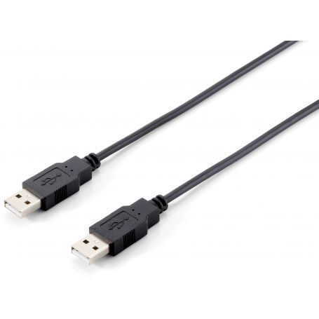 Equip Cabo USB 2.0 Type A Macho Type A Macho 1,8m black - 128870