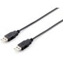 Equip Cabo USB 2.0 Type A Macho Type A Macho 3,0m black - 128871