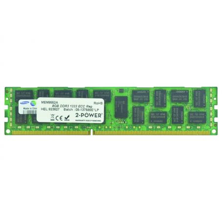 Memory DIMM 2-Power - 8GB DDR3 1333MHz ECC RDIMM 2Rx4 LV 2PDPC3L1333RCPQ18G