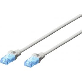 CAT 5e U-UTP patch cable, PVC AWG 26/7, length 2 m, color grey