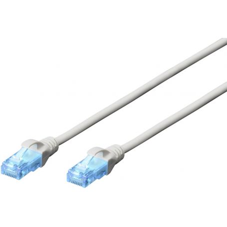 CAT 5e U-UTP patch cable, PVC AWG 26/7, length 2 m, color grey