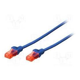 CAT 5e U-UTP patch cable, PVC AWG 26/7, length 2 m, color blue