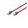 CAT 5e U-UTP patch cable, PVC AWG 26/7, length 2 m, color red