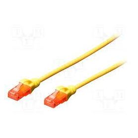 CAT 5e U-UTP patch cable, PVC AWG 26/7, length 2 m, color yellow