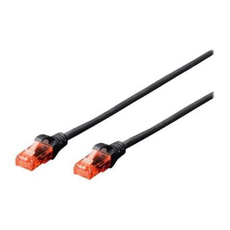 PATCH CORD CAT6 RJ45 1m BLK DIGITUS DK-1612-010/BL