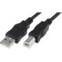 USB 2.0 connection cable, type A - B M/M, 1.0m, USB 2.0 conform, be