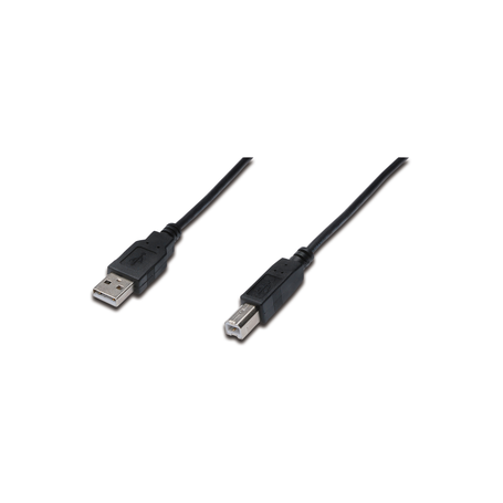 USB 2.0 connection cable, type A - B M/M, 1.0m, USB 2.0 conform, bl