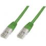 CAT 5e U-UTP patch cable, Cu, PVC AWG 26/7, length 1 m, color green