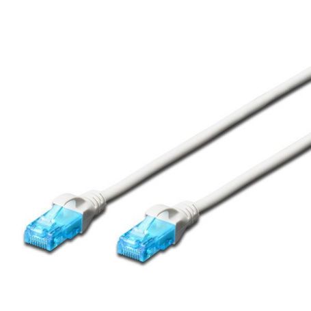 CAT 5e U-UTP patch cable, Cu, PVC AWG 26/7, length 1 m, color white