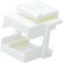 LC keystone frame for patch panel color white