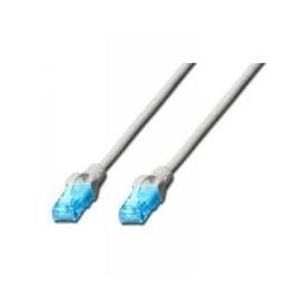 CAT 5e U-UTP patch cable, PVC AWG 26/7, length 0.25 m, color grey