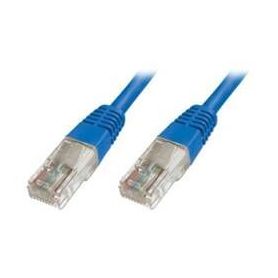 CAT 5e U-UTP patch cable, PVC AWG 26/7, length 0.5 m, color blue