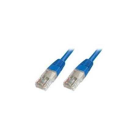 CAT 5e U-UTP patch cable, PVC AWG 26/7, length 0.5 m, color blue