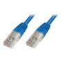 CAT 5e U-UTP patch cable, PVC AWG 26/7, length 0.5 m, color blue