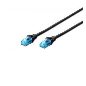 CAT 5e U-UTP patch cable, PVC AWG 26/7, length 1 m, color black