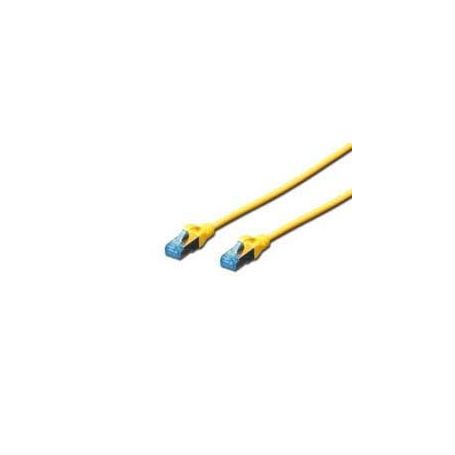 CAT 5e SF-UTP patch cable, PVC AWG 26/7, length 0.5 m, color yellow