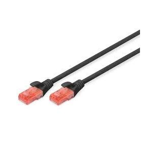 CAT 6 U-UTP patch cable, Cu, LSZH AWG 26/7, length 0.25 m, color black