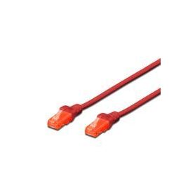 CAT 6 U-UTP patch cable, Cu, LSZH AWG 26/7, length 0.25 m, color red