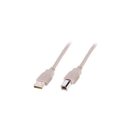 USB connection cable, type A - B M/M, 3.0m, USB 2.0 suitable, be